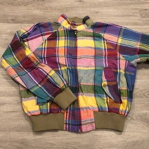 Vintage Polo Ralph Lauren Madras Jacket Size L